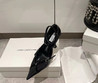 Женские кожаные туфли Jimmy Choo 2022-2023 черные