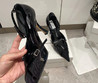 Женские кожаные туфли Jimmy Choo 2022-2023 черные