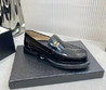 Женские кожаные лоферы Chanel 2022-2023 черные