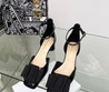Женские кожаные туфли Chirstian Dior 2022-2023 черные