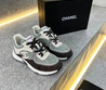Женские кожаные кроссовки Chanel 2022-2023 серые