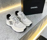 Женские кожаные кроссовки Chanel 2022-2023 белые