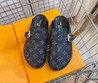 Женские кожаные сабо Louis Vuitton Cosy Flat Comfort 2022-2023 черные