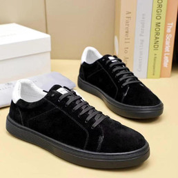 Мужские замшевые кроссовки Brunello Cucinelli 2023-2024 черные
