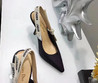 Женские текстильные туфли Christian Dior 2022-2023 черные