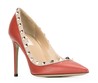 Женские кожаные летние туфли Valentino Garavani Rockstud красные