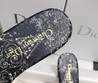 Женские текстильные шлепанцы Christian Dior 2022-2023 черные