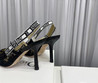 Женские текстильные туфли Christian Dior 2022-2023 черные