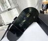 Женские кожаные сандалии Chanel 2022-2023 черные