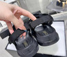Женские кожаные сандалии Chanel 2022-2023 черные