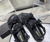 Женские кожаные сандалии Chanel 2022-2023 черные
