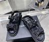 Женские кожаные сандалии Chanel 2022-2023 черные