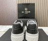 Мужские кожаные кроссовки Balmain 2022-2023 серые