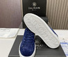 Мужские замшевые кроссовки Balmain 2022-2023 синие