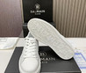 Мужские кожаные кроссовки Balmain 2022-2023 белые