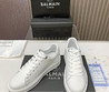 Мужские кожаные кроссовки Balmain 2022-2023 белые