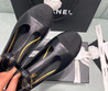 Женские кожаные балетки Chanel Mary Janes 2022-2023 черные