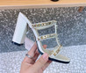 Женские кожаные босоножки Valentino 2022-2023 белые
