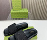 Мужские комбинированные шлепанцы Gucci 2022-2023 черные