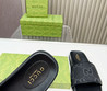 Мужские комбинированные шлепанцы Gucci 2022-2023 черные