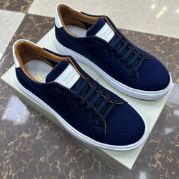 Мужские текстильные кроссовки Brunello Cucinelli 2022-2023 синие