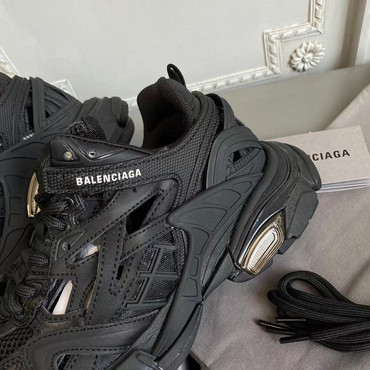 Женские комбинированные кроссовки Balenciaga 2022-2023 черные