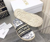 Женские текстильные шлепанцы Christian Dior 2022-2023 голубые