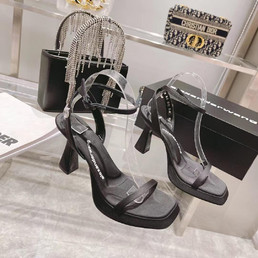 Женские текстильные туфли Alexander Wang 2022-2023 черные