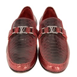 Мужские кожаные мокасины Louis Vuitton Montaigne Bordo