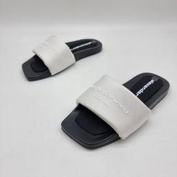 Женские текстильные шлепанцы Alexander Wang 2022-20023 белые