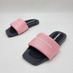 Женские текстильные шлепанцы Alexander Wang 2022-20023 розовые