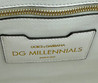 Женская кожаная сумка Dolce & Gabbana 38х27 белая