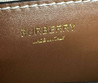 Женская текстильная сумка Burberry 25х17 белая с коричневым