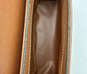 Женская кожаная сумка Burberry 25х17 коричневая