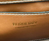 Женская кожаная сумка Burberry 25х17 коричневая