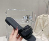 Женские кожаные шлепанцы Christian Dior 2022-2023 черные