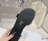 Женские кожаные шлепанцы Christian Dior 2022-2023 черные