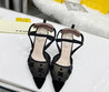 Женские текстильные туфли Fendi 2022-2023 черные