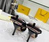 Женские текстильные туфли Fendi 2022-2023 черные