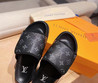 Женские кожаные шлепанцы Louis Vuitton 2022-2023 черные