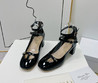 Женские кожаные туфли Christian Dior 2022-2023 черные