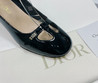 Женские кожаные туфли Christian Dior 2022-2023 черные