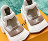 Женские текстильные кроссовки Louis Vuitton 2022-2023 серые