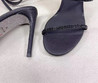 Женские кожаные туфли Rene Caovilla 2022-2023 синие высокие