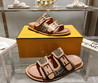 Женские текстильные шлепанцы Fendi 2022-2023 коричневые