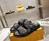 Женские текстильные шлепанцы Fendi 2022-2023 черные