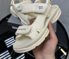Женские текстильные сандалии Balenciaga 2022-2023 бежевые