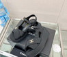 Женские кожаные босоножки Chanel 2022-2023 черные