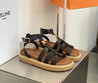 Женские кожаные сандалии Celine 2022-2023 черные