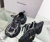 Женские комбинированные кроссовки Balenciaga 2022-2023 черные с серым